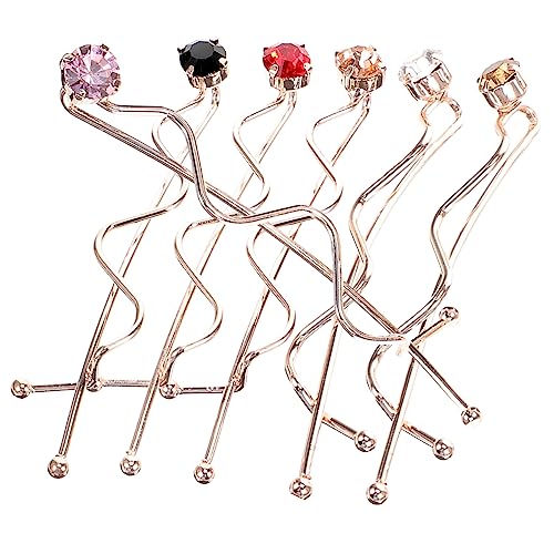 Ipetboom 6Pcs Decorative Hair Clips for Women Elegant Hair Barrettes Stylish Hair Accessories for Daily Wear and Special Occasions