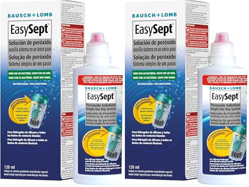 Bausch + Lomb EasySept Peroxido de hidrógeno - 120ml (Paquete de 2)