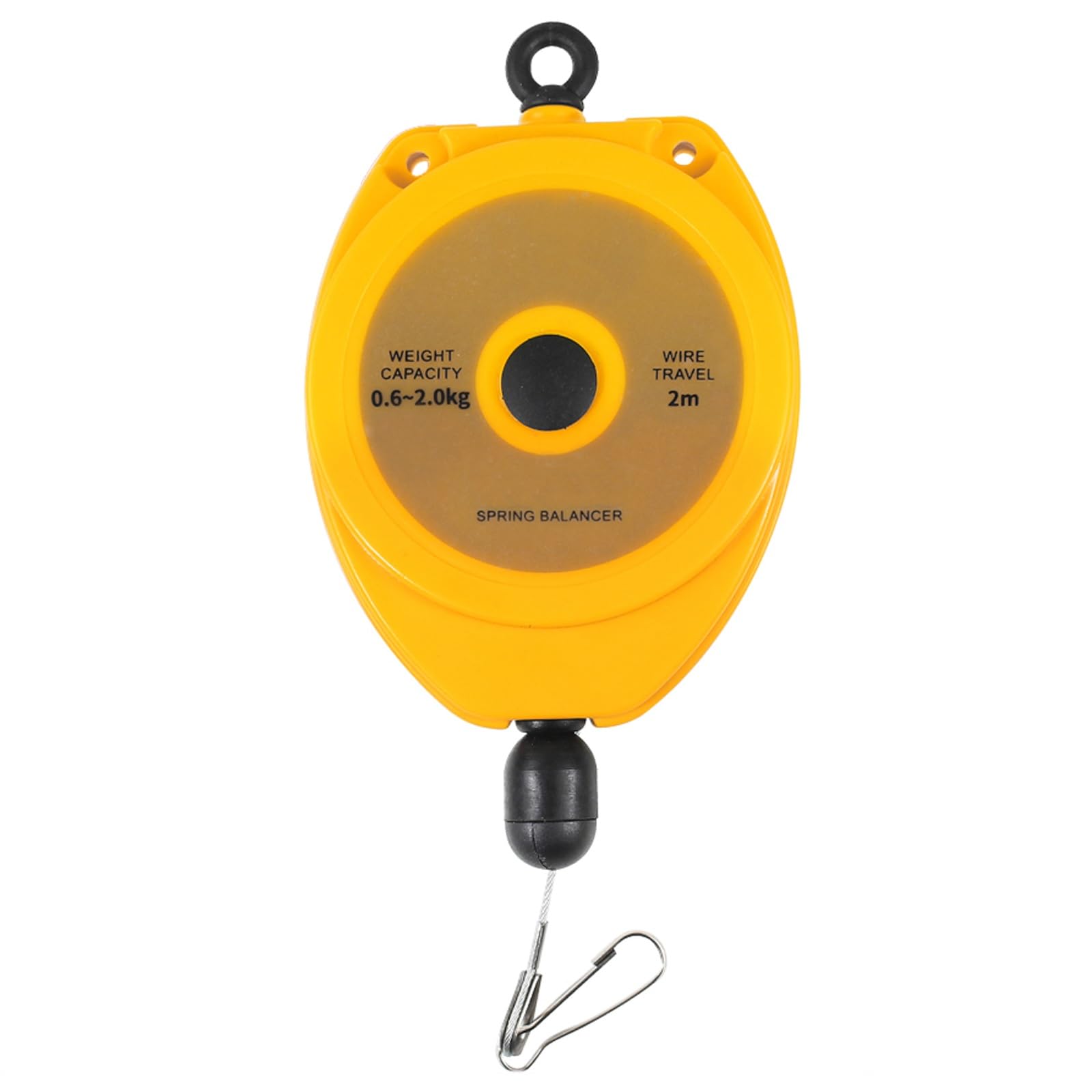 1pc Retractable Spring Balancer Tool Holder - 2m Wire Rope Hanging Equipment for Assembly Line Efficiency(0.6-2.0kg)