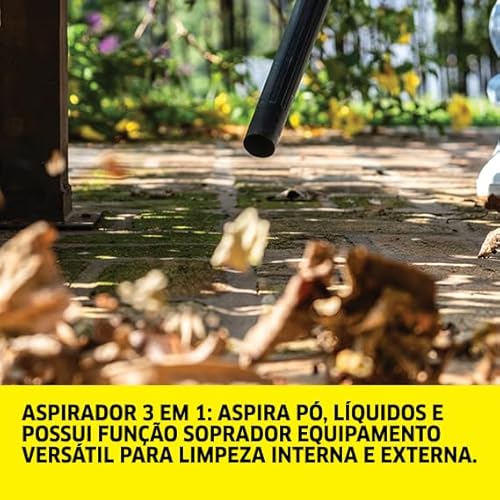 Aspirador WDL 1 Karcher 3 em 1 - Aspira Pó e Água + Função Soprador. Compacto e Portátil - Com alcan