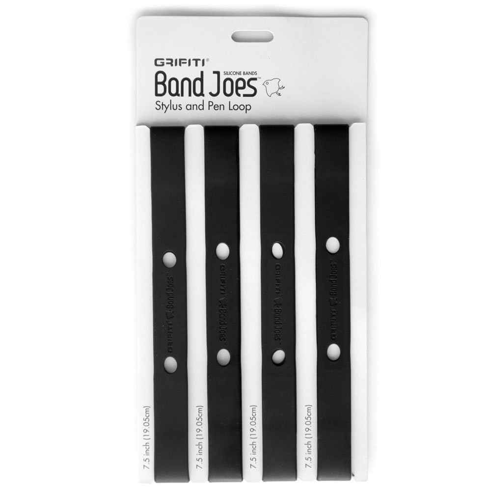 Bandas de silicona de 7.5 pulgadas para sujetar lápiz y bolígrafo en cuadernos de notas 6
