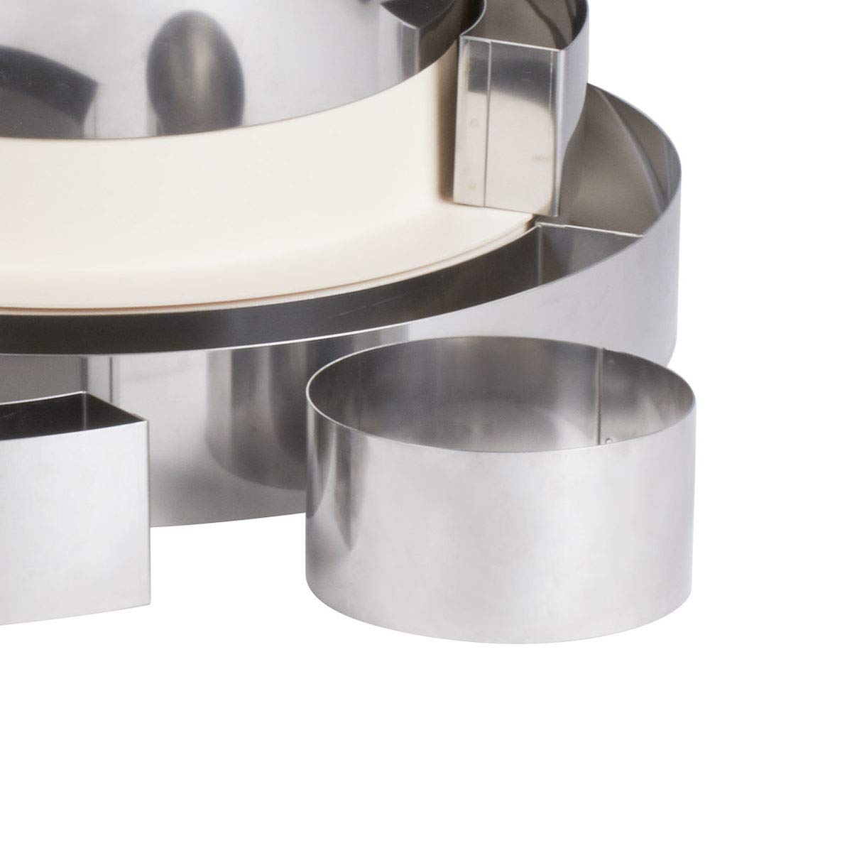 PEGANE Cercle en INOX 16 cm pour Wedding Cake Rond