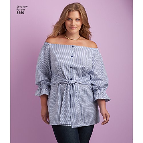Patron Simplicity 8550 : ajustez facilement une robe ou tunique grande taille - 6
