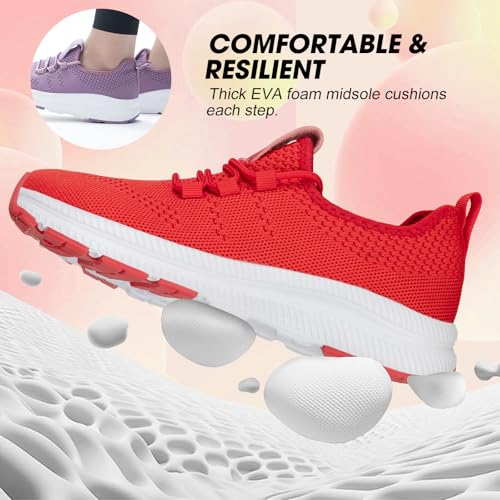 Image of ZOVE Wide Toe Box Shoes Women Extra Wide Width Sneakers Ultra Light Road Running Shoes Non-Slip Tennis Sneakers Breathable Walking Athletic
