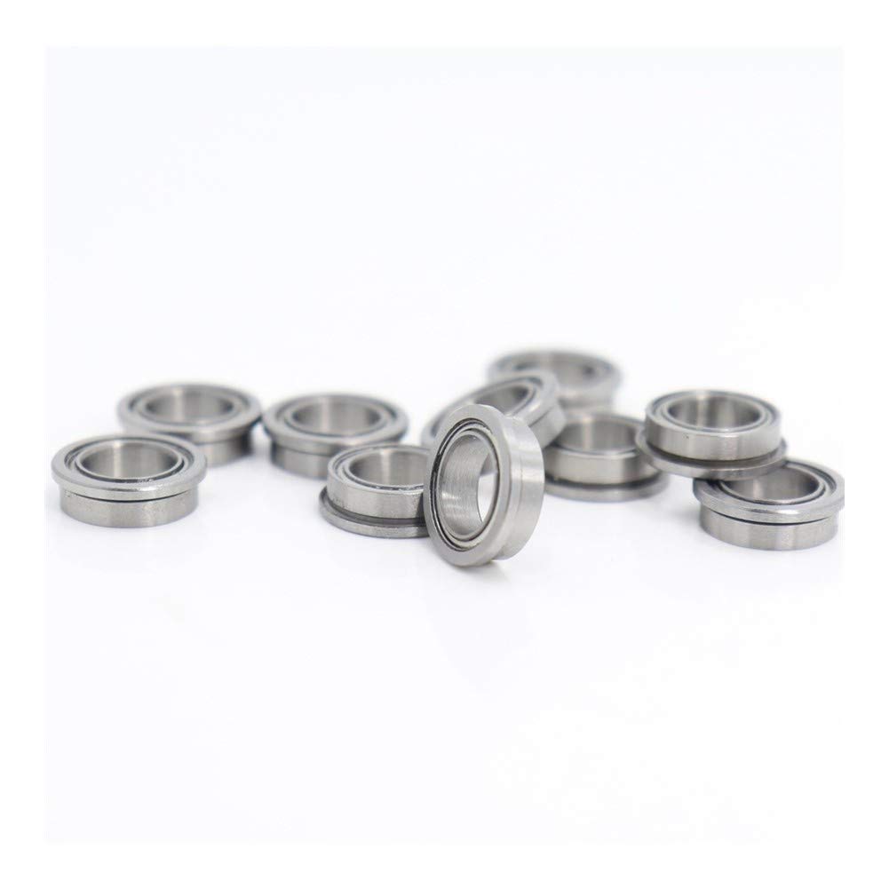 FR2-5ZZ FR2-5 Z ZZ Brida de Apoyo ABEC-1 (10 PCS) Pulgada con Bridas rodamientos de Bolas 3.175x7.938x3.571 mm