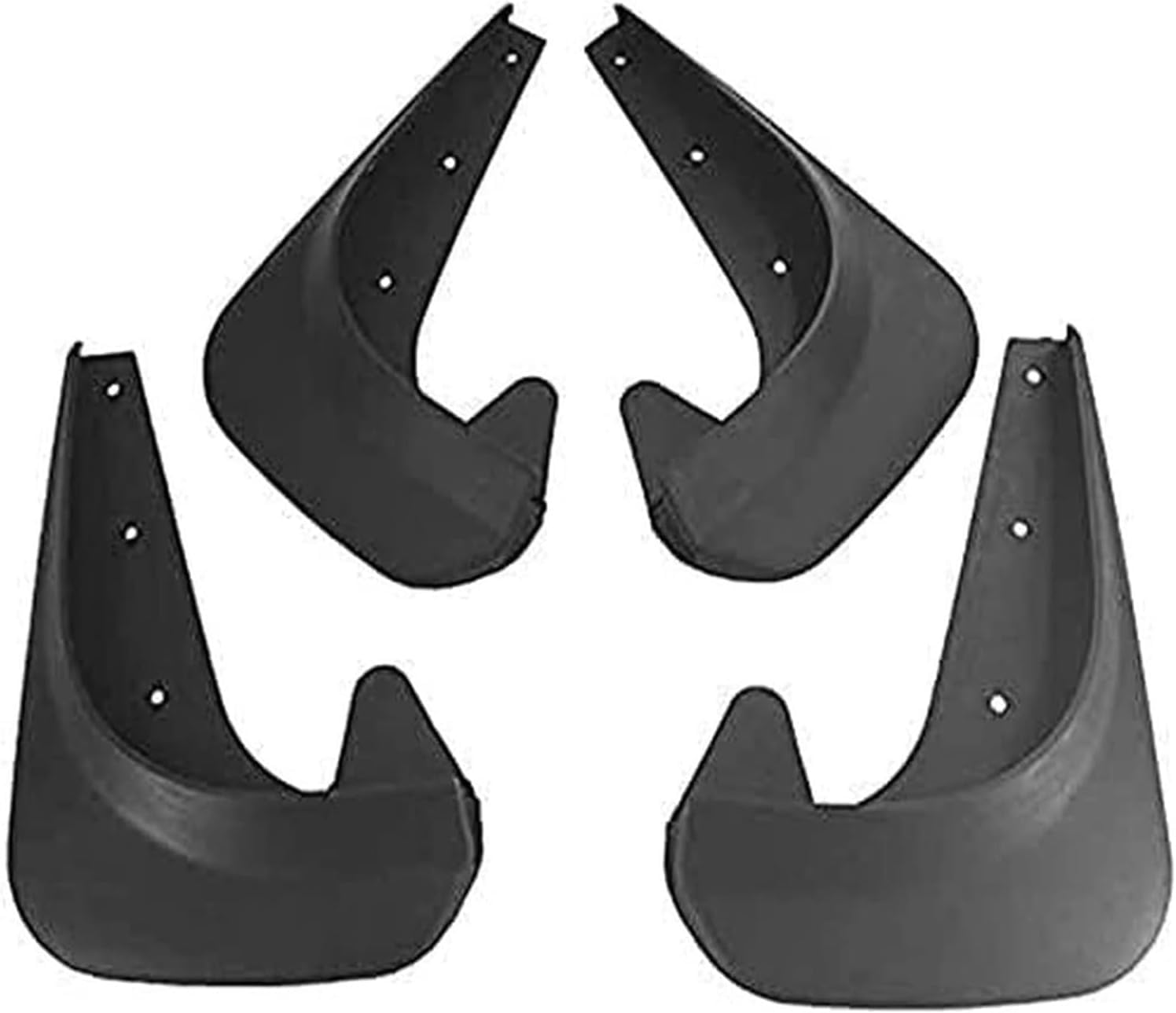 RSCBB 4 Pcs Car Mud Flaps Splash Guards for Fiat 500 500C 500X, Easy Installation Mudguards Front Rear Mud Flaps Splashproof Waterproof Car Accessories