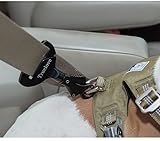 Hunde Sicherheitsgurt Sicherheitsschnalle, Hundeauto-Sicherheitsschnalle, geeignet für alle Arten von Auto-Sicherheitsgurten, Schnalle im Hundehalsband oder Geschirr, einfach zu bedienen, Schwarz
