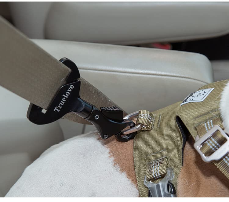 Hunde Sicherheitsgurt Sicherheitsschnalle, Hundeauto-Sicherheitsschnalle, geeignet für alle Arten von Auto-Sicherheitsgurten, Schnalle im Hundehalsband oder Geschirr, einfach zu bedienen, Schwarz