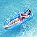Mnsedro Luftmatratze Pool mit Netz , Wasserhängematte Luftmatratze Wasser Schwimmende Hängematte Pool Hängematte Floating Lounge Stuhl Aufblasbare Float Für Erwachsene (Blau)