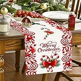 Mantel de decoración de mesa de Navidad, mantel rectangular para decoración de vacaciones, mantel de decoración de comedor para decoración de invierno y Navidad