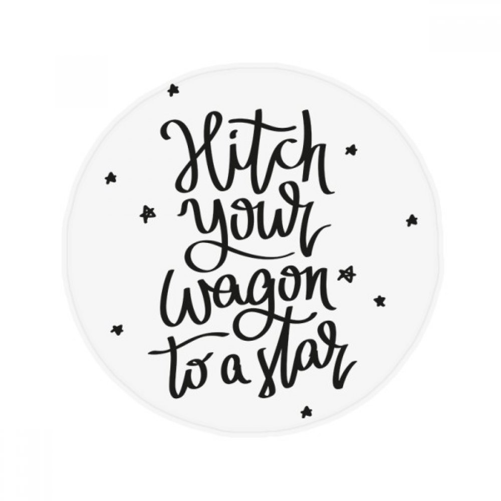Tapis pour animaux antidérapant avec citation inspirante multicolore pour salon 60x60cm