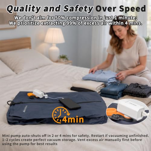 YEEKORO Upgraded Vacuum Bag for Travel, Professional IPX8 Waterproof Reusable Vacuum Compression Bags for Travel Suitcases, Durable Space Saver Bag by YEEKORO - Image 5