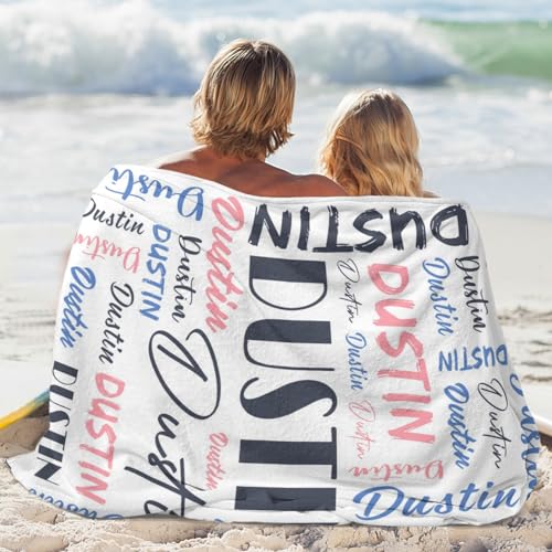 Personalized Blankets for Kids with Names Customized Blankets with Name for Adult Custom Blanket Gift for Birthday Christmas Valentines Day Gift