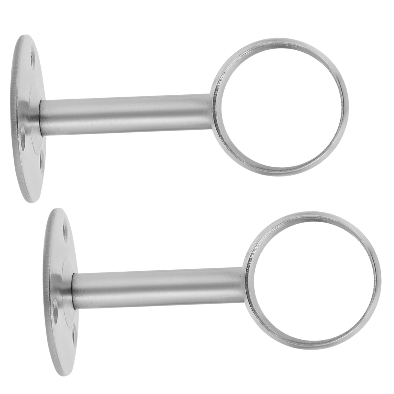 PRETYZOOM 2Pcs Closet Rod Socket Supports for Shower Curtain Flat Rod Rack Wardrobe Accessory Easy Installation Resistant Design for Rods