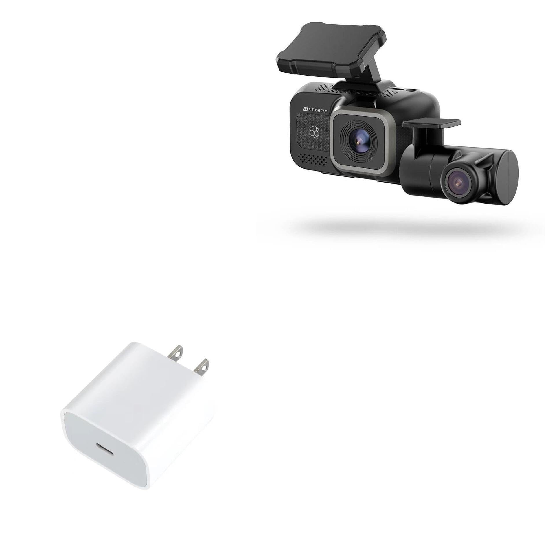 BoxWave Charger Compatible with Yada Roadcam AI PLUS (BT533642-6/2) - PD GAN miniCube (30W), 30W Tiny PD GAN Type-C Wall Charger - Winter White