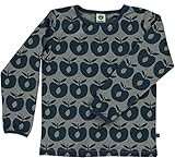  Smafolk Langarmshirt Apfel Grau 3-4 Jahre