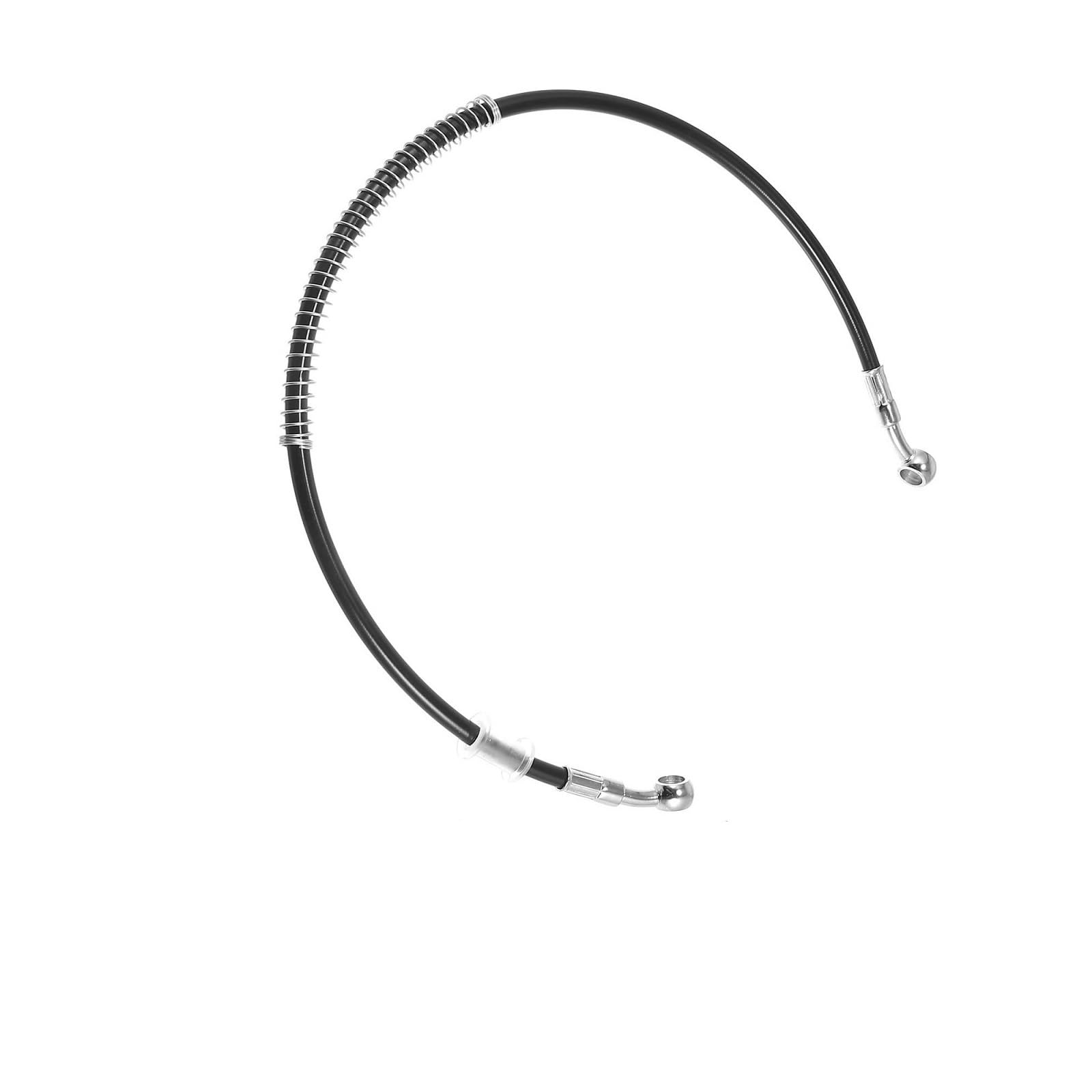 Ksxzw Black- Silver Motorbike Part Universal Motorcycle Hydraulic Brake Line Oil Hose Pipe 60 Cm