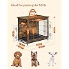 FEANDREA-Dog-Crate-Furniture-Side-End-Table-Heavy-Duty-Dog-Cage-with-Multi-Purpose-Removable-Tray-Double-Door-Dog-House Heavy-Duty Dog Cage