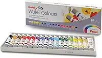 Aquarela Wfrs à Base de Água Pentel Arts 18 Cores