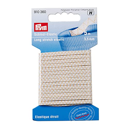 Prym Elastic, 3,5 mm, weiß, 5 m, White