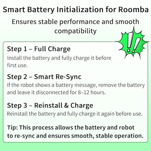 Image of 86.40Wh ABL-F for iRobot Battery Compatible with iRobot Roomba j7 j7+ i8 i8+ j5 j5+ e5 e6 i3 i3+ i4 i5 i6 i7 i7+ 7150 7156 7158 7550 7558 3150 3550 3556 e5152 e5154 e5158 6198 e6198 Series green