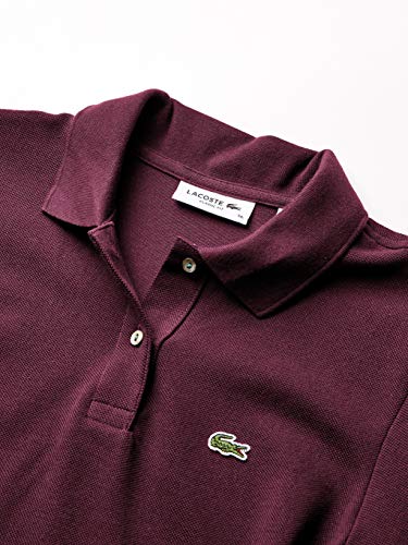 Lacoste Womens Classic Fit Short Sleeve Soft Cotton Petit Piqué Polo Polo Shirt, Eggplant Purple, 6 #TOP4