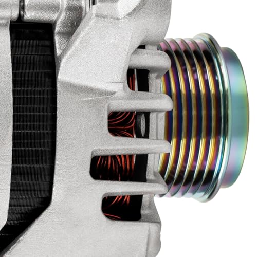 Image of PHILTOP Alternator Compatible With Hyundai for 2017-2020 Elantra 2.0L 2019-2021 Forte 2.0L (Delco Unit; 150 Amp) 11934N 12V CW 6-Groove Pulley