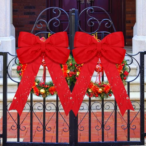Lazo de Navidad grande Moucuny que mantiene la forma sin deformarse 7