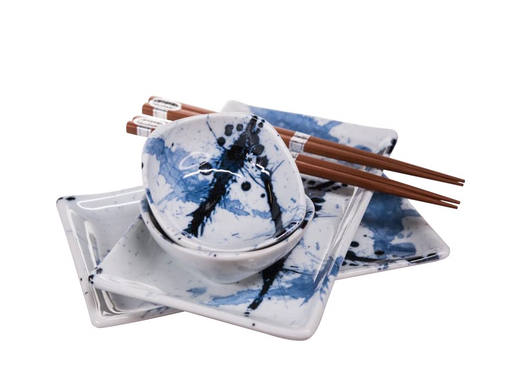 KULINA Sushi Set BLUE AND WHITE SAKURA, 6-teilig, by MIJ