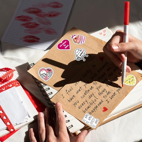 Image of Spanish Love Stickers for Romantic Moments | Heartfelt Valentine Decals for Journals, Cards, Scrapbooks & Personalized Gifts for Phones, Laptops, Water Bottles