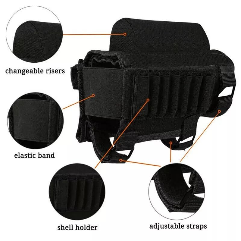 Étui de transport pour cartouches portable doté d'un support de crosse réglable rembourré - 2