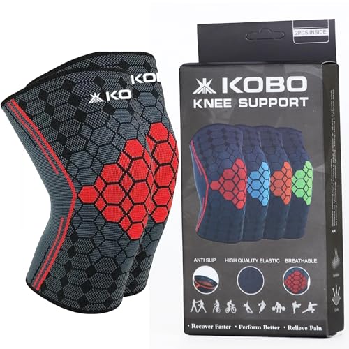 Image of Kobo Nylon Knee Caps for Women&Men Knee Support Knee Cap for Men Knee Pain Knee Support for Women Knee Brace for Knee (S)