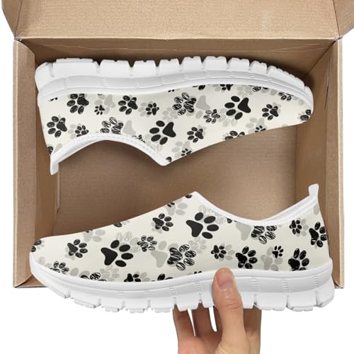 Coloranimal Women Slip on Mesh Sneaker Anti Slip Casual Shoes Breathable Running Sneaker Sports Shoes3