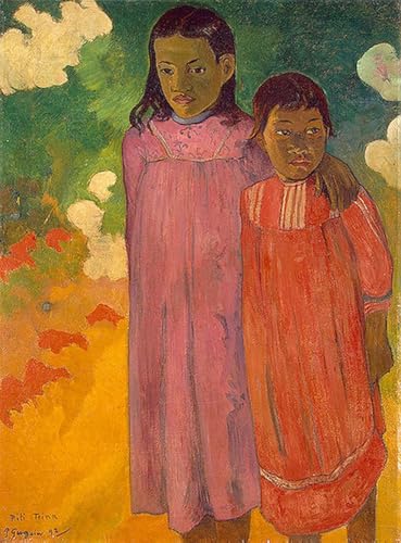 Cuadro Due sorelle de Paul Gauguin decoración de paredes pintura abstracta en lienzo