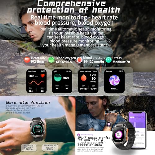 Reloj Inteligente ZPIMY 2.0" AMOLED Hombre 5ATM Puls - Imagen 5