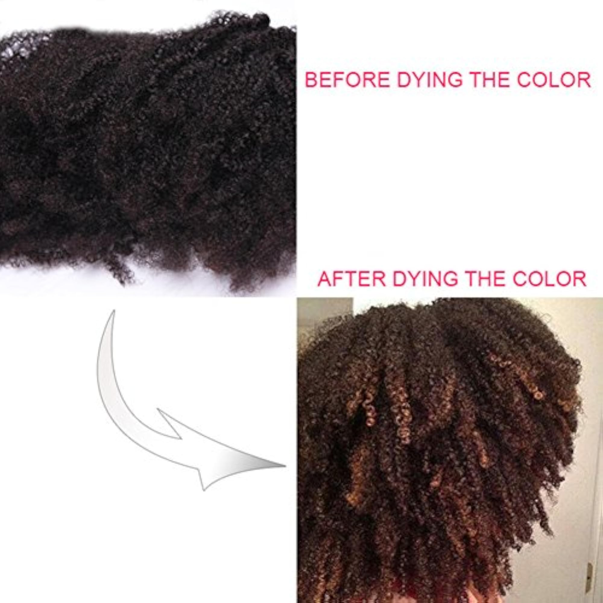 Afro Kinky Curly Clip In Human Hair Extensions