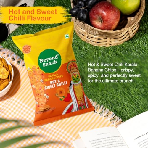 Beyond Snack Nendran Kerala Banana Chips | Combo pack (Original Salted, Desi Masala , Salt and Pepper,Peri Peri, Sour Cream Onion Parsley, Hot and Sweet Chilli )| Thin Crunchy Crispy Snack |600g (100g*6packs) - Image 9 thumbnail
