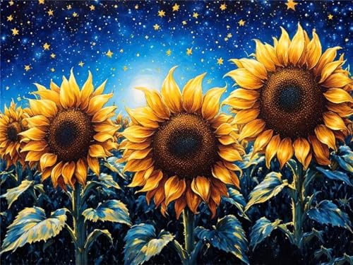 Peinture Diamant Sunflower étoilé pour sublimer votre décoration de salon