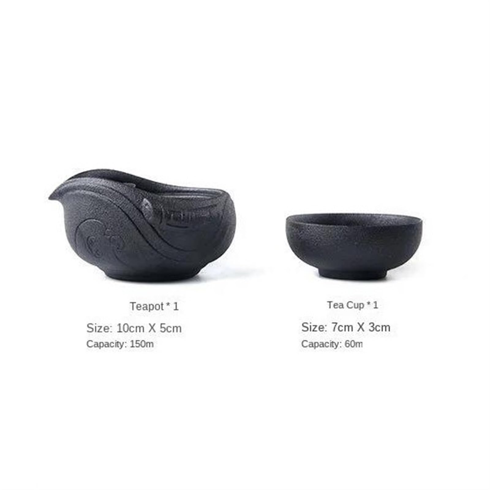 Zestaw Do Herbaty W Stylu Retro, Czarno-Biały, Designerski, Przenośny Zestaw Do Herbaty Podróżnej, Ceramiczny Kubek Do Herbaty, Zestaw Do Kawy, Zestawy Do Herbaty Z Czaj