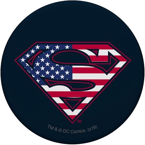 Miniatura 3 de Superman - Soporte para teléfonos y tabletas, diseño de bandera estadounidense, Negro