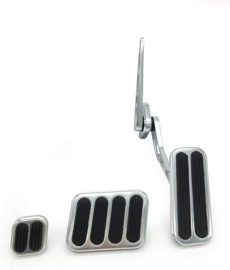 HotRod99 XL Series Billet Aluminum Throttle Assemblies and Pedal Pads Kit - Silver