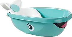 Fisher-Price Baby Banheira Baleia Hora do Banho Banheira para bebês em Estágio de desenvolvimento, White, set