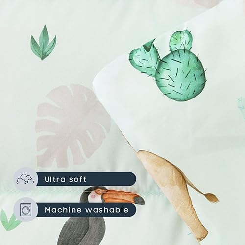 Miniatura 5 de Wake In Cloud - Tapete extra largo para siesta con almohada extraíble para niños pequeños, guardería, preescolar, saco de dormir, elefante, león,