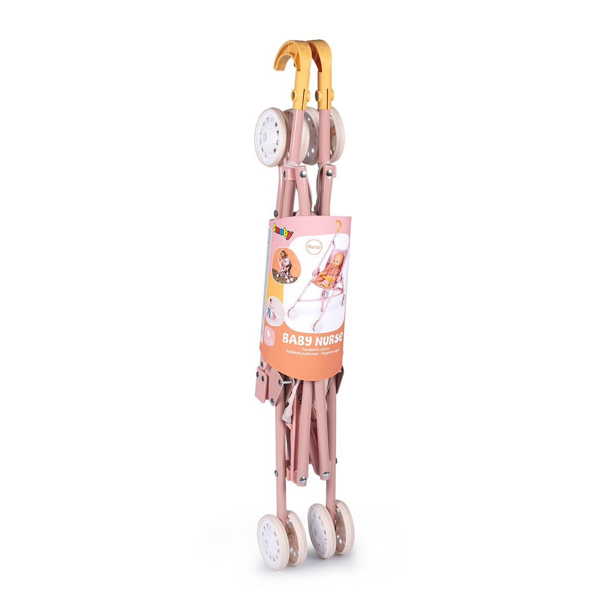 Smoby - Baby Nurse - Cochecito Paraguas - Para Muñecas de Hasta 42 Cms - Práctico y Ligero - Fácil Plegado - A partir de 2 Años