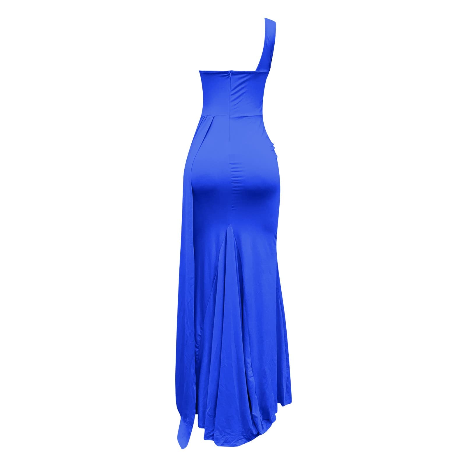 Robe de Soirée Élégante Une Épaule pour Femme Longue et Moulante Idéale pour Les Événements Formels et Galas