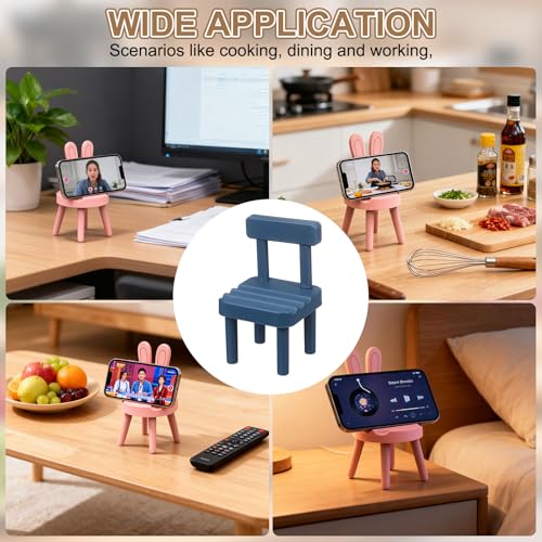 Support téléphone portable chaise multi-angles bleu sourcing map - Lot de 4