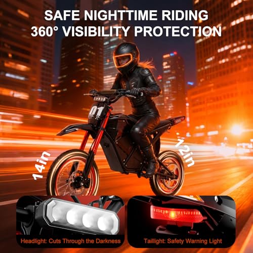 YJOVELA 3600W Electric Dirt Bike