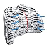 DISEÑO DE SOPORTE TRIANGULAR: La almohada lumbar tiene un diseño único, con una parte inferior más ancha para aumentar el área de contacto entre la almohada lumbar y el asiento, haciendo que la almohada lumbar sea más estable y cómoda. Visto desde un lado, todo el cojín lumbar tiene una bonita silueta 