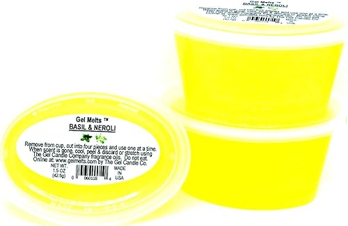 Miniatura 2 de 3 Pack Basil and Neroli Inspired by T. Ford Aroma Gel Melts™ Gel Wax for Warmers and Burners by The Gel Candle Company Peel, MELT and Enjoy