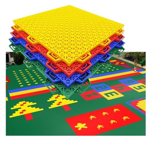 Mmdxdlx MMDXDLX Bunte Spielplatz Bodenfliesen, 16PCS